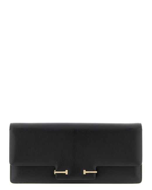 Tom Ford Black 'Supple Grain' Shoulder Bag
