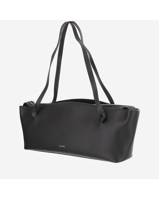 Jil Sander Black Leather Bag Shoulder