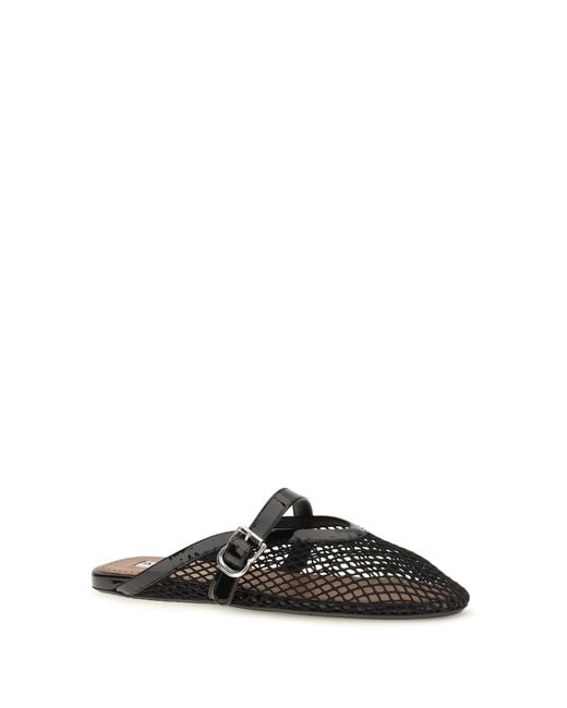Alaïa Black Mules Mesh Calf Leather Sandal
