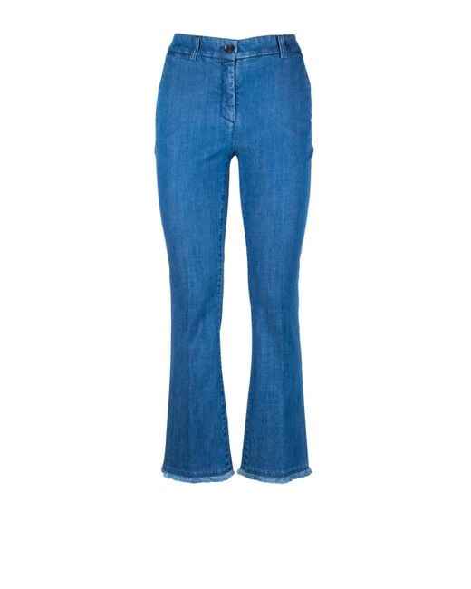 Via Masini 80 Blue Trousers