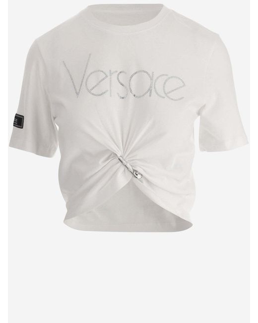 Versace White 1978 Re-edition T-shirt With Logo
