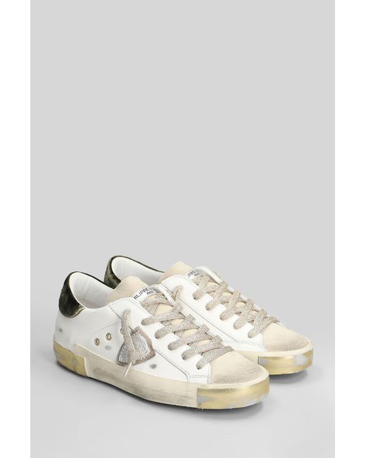 Philippe Model White Prsx Low Sneakers