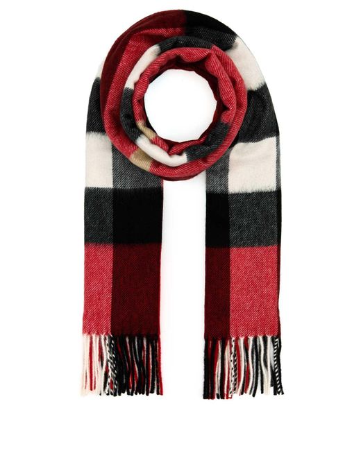Burberry Red Scarves And Foulards