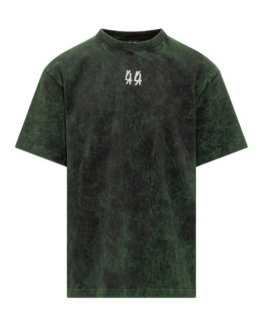 44 Label Group Green T-shirt With 44 Label Logo for men