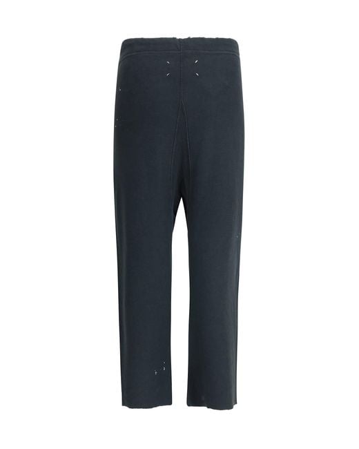 Maison Margiela Blue Graffiti Sweatpants for men