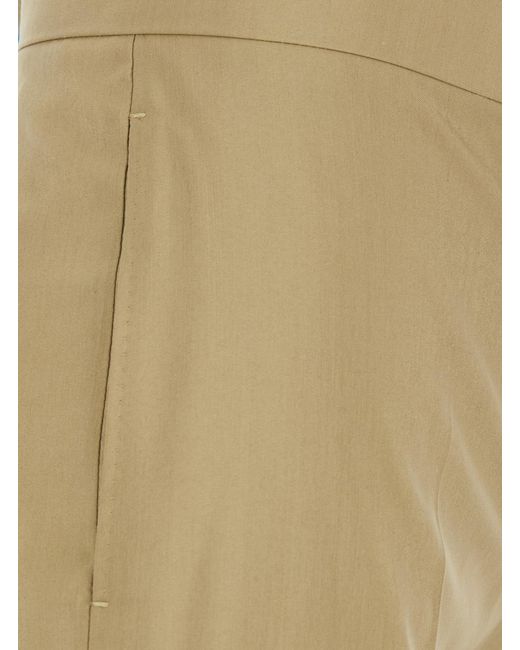 Max Mara Natural Trousers Bronte Wool-Silk Virgin Wool