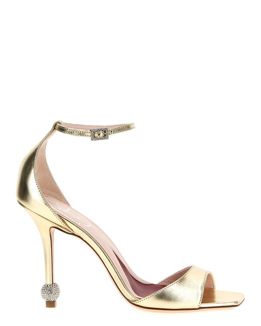 Roger Vivier Metallic Marlene Sandals