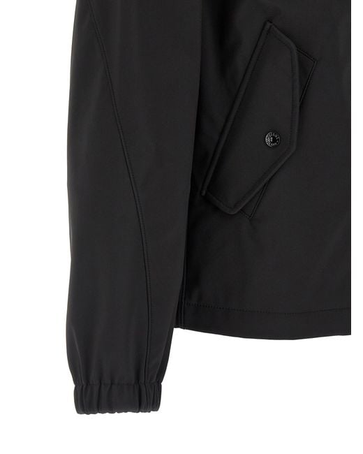 Stone Island Black Polyester Shell Jacket Clothing for men