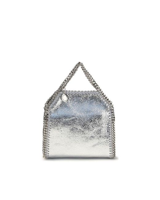 Stella McCartney Gray Silver Polyester Handbag