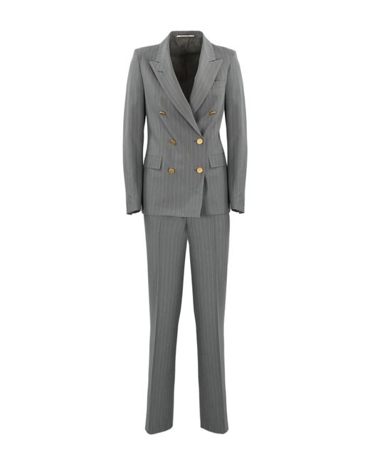 Tagliatore Gray Pinstripe T-Paris Suit