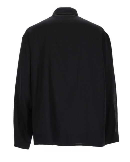 Our Legacy Black Jacket Evolved Merino Wool for men