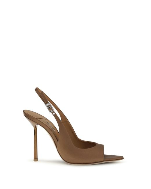 Le Silla White Bella Chanel Sandals Silk