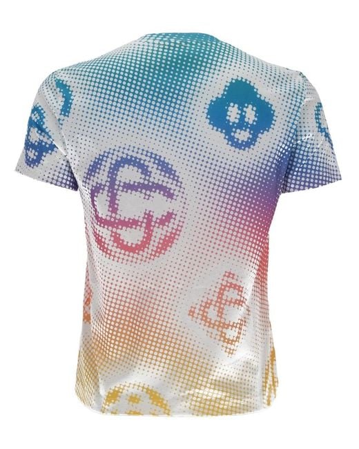 Casablanca Blue T-Shirt Airbrush Smiley Organic Cotton T-Shirts