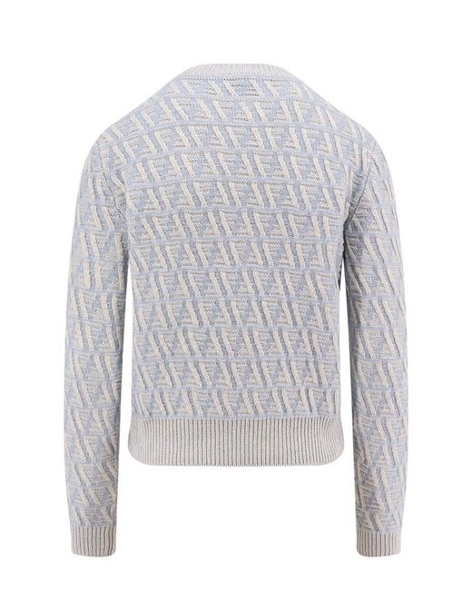 Fendi White Float Ff Sweater