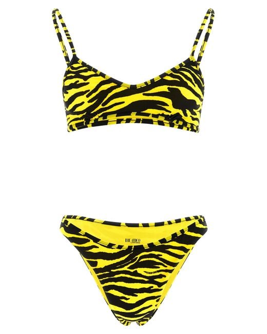 The Attico Yellow Polyester Bikini Clothing