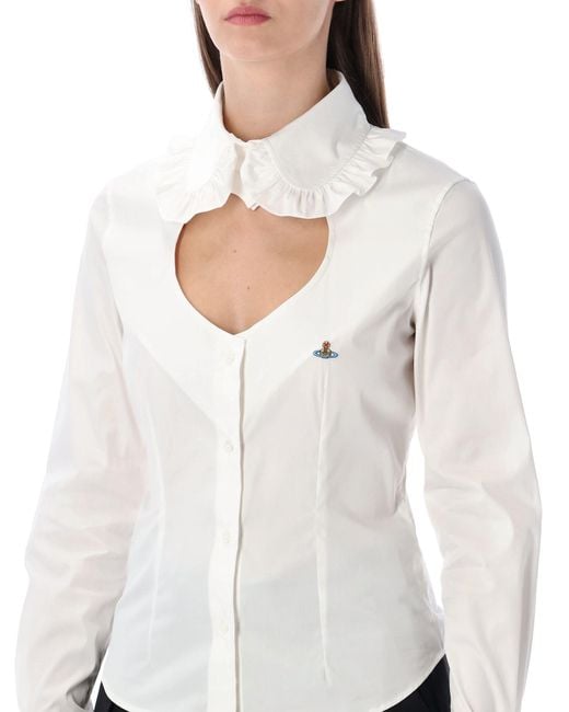 Vivienne Westwood Toulouse Frill Shirt in White | Lyst