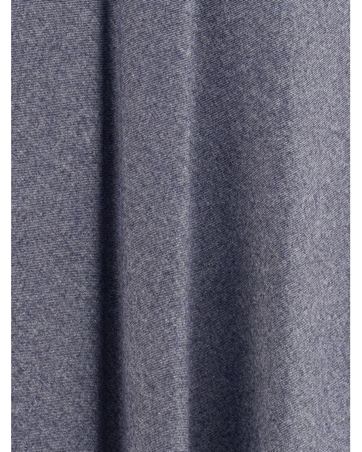 Sara Roka Gray Flared Midi Skir Skirt