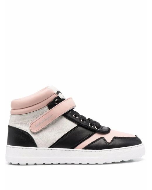 Ferragamo Black Ferragamo Noe High-Top Sneakers