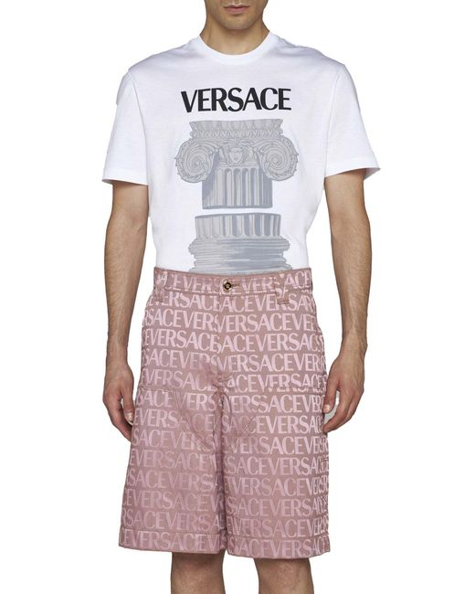 Versace Red Shorts for men