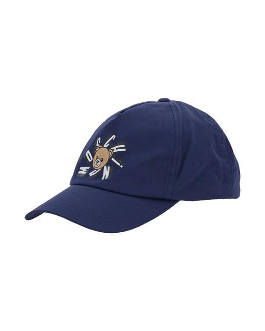 Moschino Blue Baseball Cap Kids Cotton Hat for men