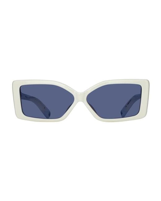 Jacquemus Blue Sunglasses Square Full Rim, Frame And Lens Jac/41C3