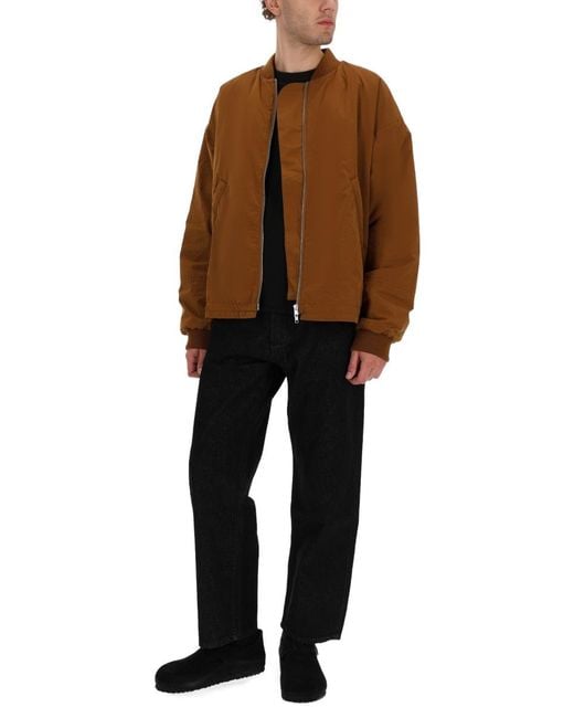 YMC Brown Bomber Basement Jacket Polyester for men
