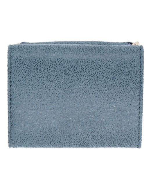 Stella McCartney Blue Wallet Falabella Polyester & Purses