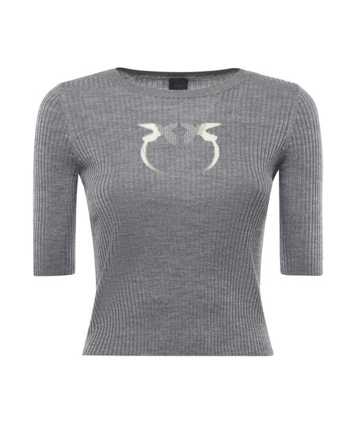Pinko Gray Sweaters Wool