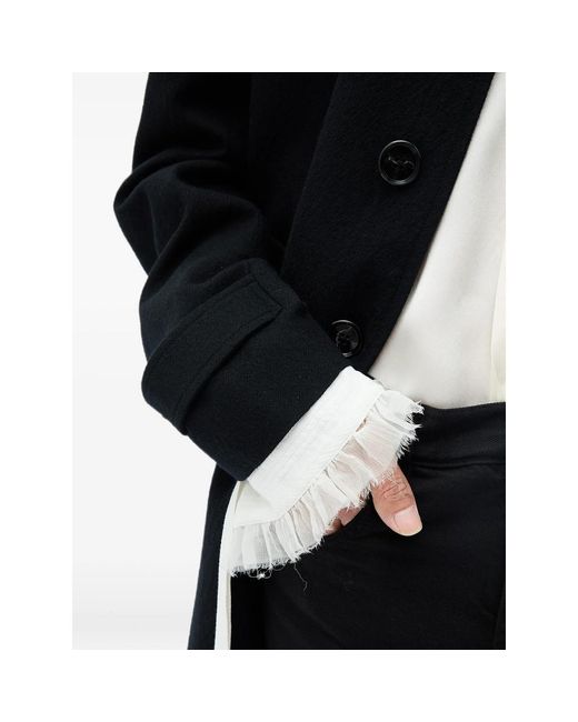 Ann Demeulemeester Black Coats for men