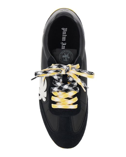 Palm Angels Black Pa 5 Low Top Sneakers With Logo Patch On The Tongue And Contrasting Heel for men