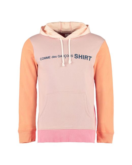 comme des garcons pink hoodie