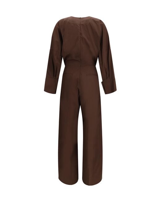 THE LATEST Brown Drew Jumpsuit Cotton Jumpsuits