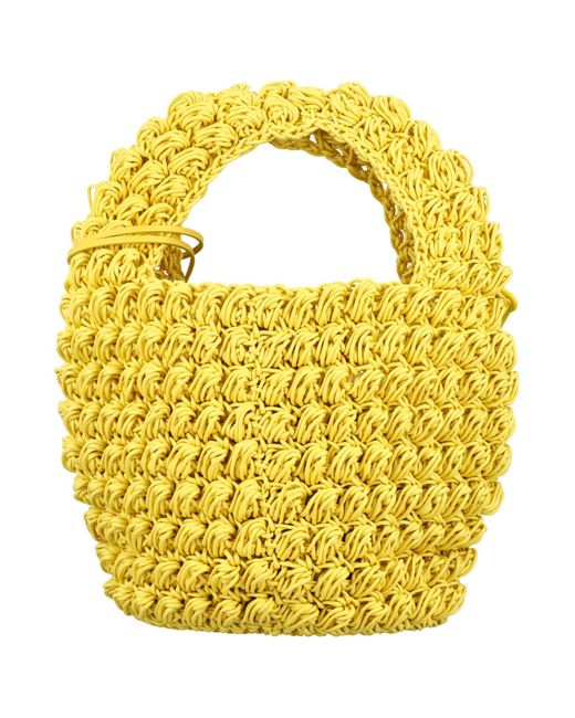 J.W. Anderson Yellow Popcorn Basket Bag