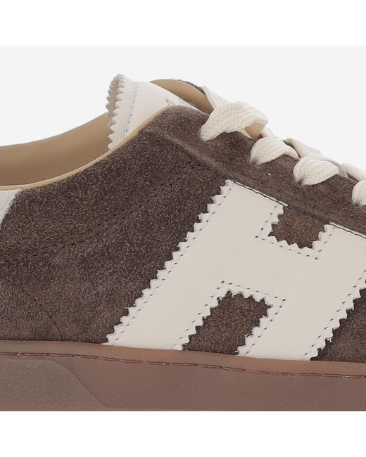 Hogan Brown Sneakers Cool Suede Trainers