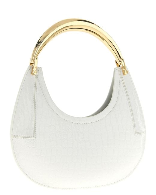 Elisabetta Franchi White 'Hobo' Small Shoulder Bag