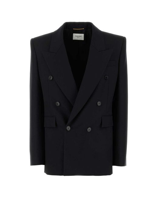 Saint Laurent Black Wool Blazer