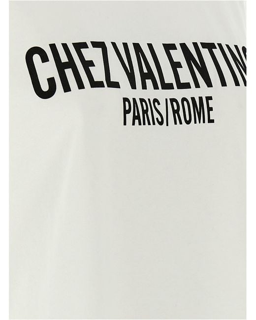 Valentino Garavani White Chez T-Shirt Cotton