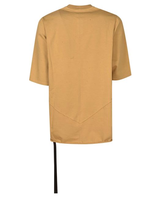 Rick Owens Natural Stitch Detail Oversize T-Shirt for men