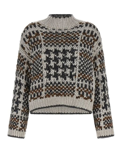 Brunello Cucinelli Black 'Opera' Sweater