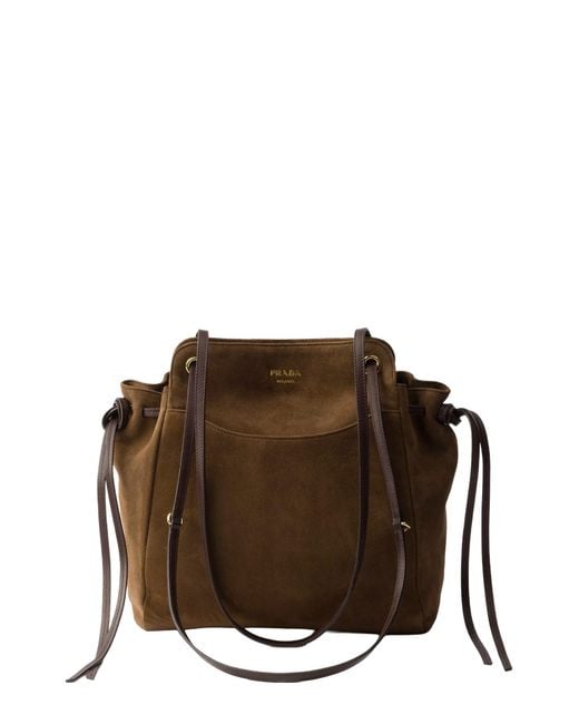 Prada Brown Bags Calf Leather