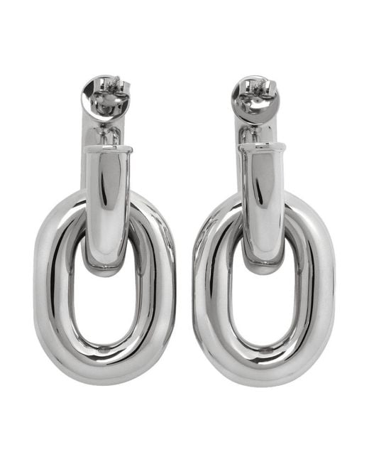 Rabanne Metallic Xl Link Hoops Earring