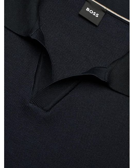 Boss Black Polo Shirt Cotton-Blend for men