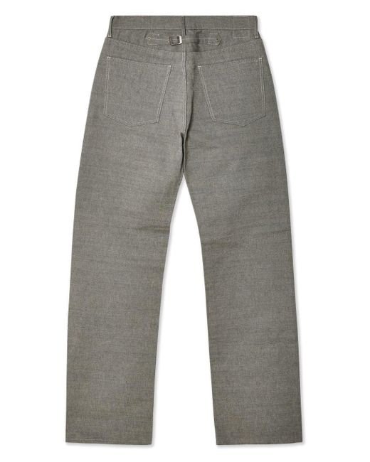 Maison Margiela Gray Twill Trousers for men