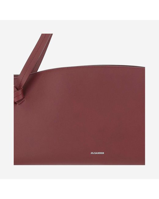 Jil Sander Purple Leather Bag