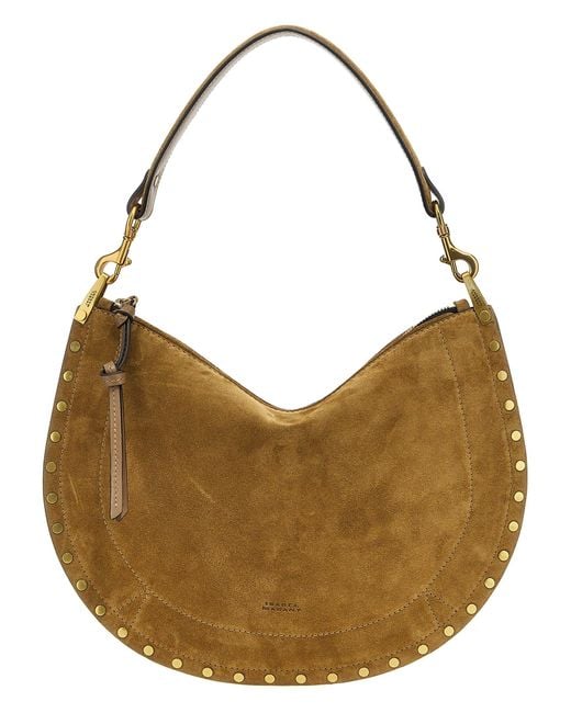 Isabel Marant Brown 'Oskan Hobo Zipped' Shoulder Bag
