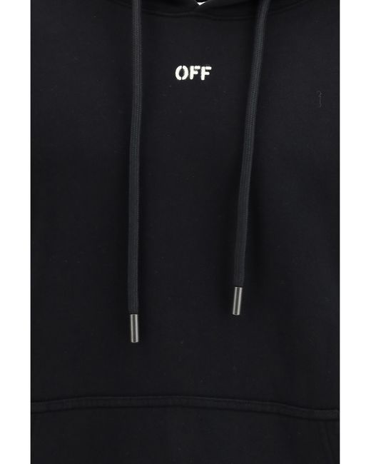 Off-White c/o Virgil Abloh Blue Skate Hoodie Cotton Sweatshirts for men