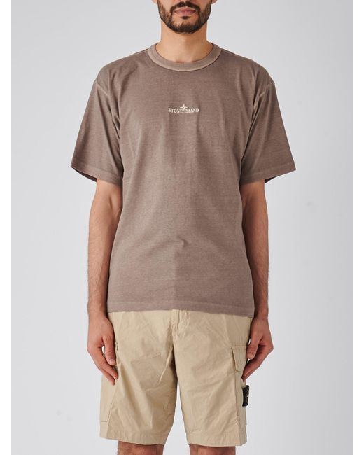 Stone Island Brown T-Shirt T-Shirt for men