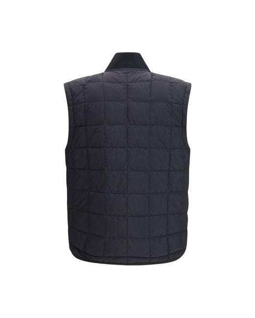 Moose Knuckles Blue Black Nylon Sleeveless Jacket for men