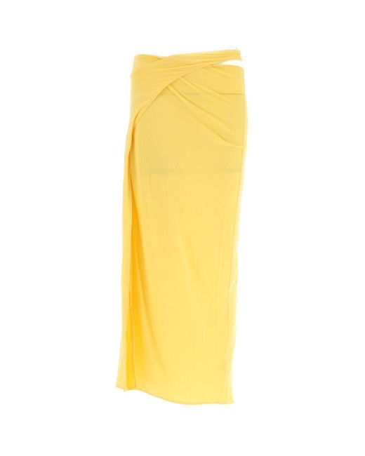Jacquemus Yellow La Jupe Espelho Skirt