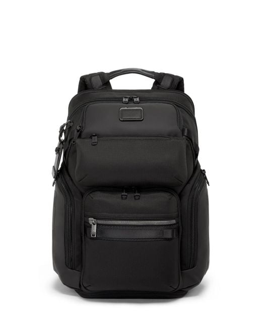 Tumi Black Alpha Bravo Nomadic Backpack for men